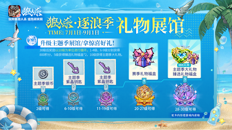 夏日玩友会限时开启!跑跑狼人杀全新地图浪浪岛重磅登场