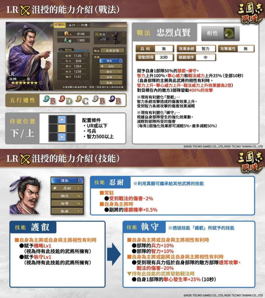 《三国志 霸道》赛季「三势猛进」第三期开幕!全新 LR 武将「沮授」、「蒙恬」于 8 月更新登场