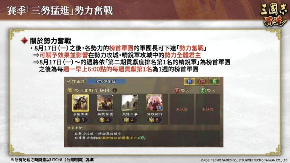 《三国志 霸道》赛季「三势猛进」第三期开幕!全新 LR 武将「沮授」、「蒙恬」于 8 月更新登场